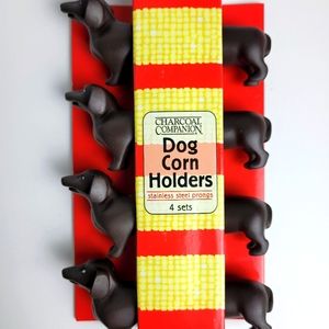 Charcoal Champion Dog Corn Holder 4pcs a Set